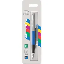Parker Jotter Originals Füller | Klassisches Blau | Füllfederhalter mit mittlerer Feder | blaue Tinte