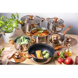 Kinghoff Topf-Set 12-tlg. Kochtöpfe + Teflon Pfanne