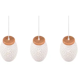 Trio Reality Pendelleuchte Bidar 3-flammig Weiß matt