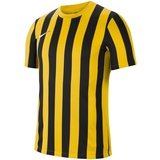 Nike Striped Division IV Jersey SS T-Shirt, Tour Yellow/Black/White, S