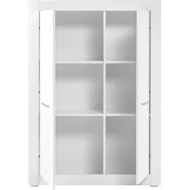 INOSIGN Mehrzweckschrank "BIANCO", weiß (weiß matt, weiß mdf hochglanz), B:100cm H:142cm T:35cm, FSC-zertifizierter Holzwerkstoff, Schränke, Mehrzweckschrank, Höhe 142 cm