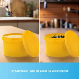 Benbow Eimer mit Deckel gelb 5 x 0,5 l
