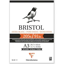Clairefontaine Bristol A3 205 g/m2 20 Blatt