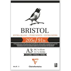 Clairefontaine Bristol A3 205 g/m2 20 Blatt