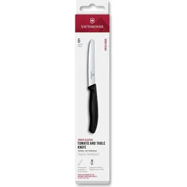Victorinox Swiss Classic Tomaten-/Tafelmesser 6-tlg. schwarz