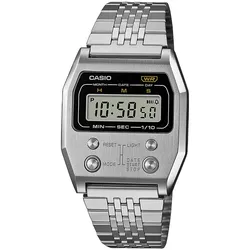 Casio A1100D-1EF Vintage Armbanduhr Digital Stahl