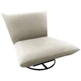 Livetastic Relaxsessel Cremona Textil 100 x 78 x 96 cm Creme mit Rollen