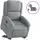 vidaXL Relaxsessel mit Aufstehhilfe Elektrisch Polyester 86,5 x 99,5 x 86,5 cm Hellgrau