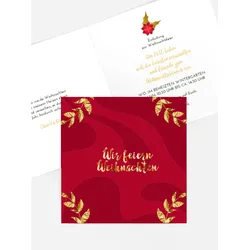 Einladungen Weihnachtskarten selbst gestalten mit Spruch und Fotos im Onlinedesigner bei Meine-Kartenmanufaktur.de