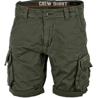 Alpha Industries Crew Kurze Hose Dark Olive 33