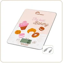 LITTLE BALANCE Slim Küchenwaage c-Slim Bakery mit USB-C-Anschluss