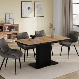 Vicco Fenaro 120 x 77,4 x 80 cm Eiche/Schwarz