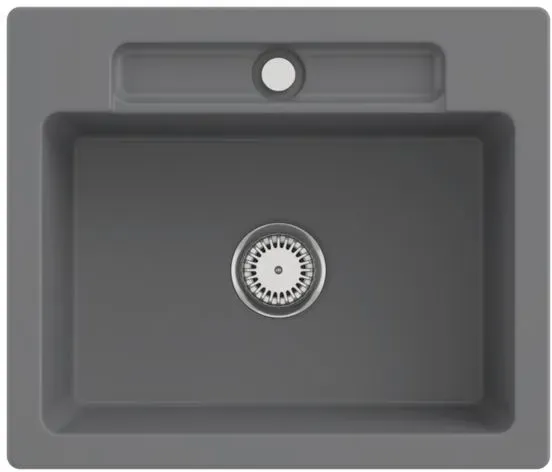 Villeroy und Boch Siluet Spüle 334601SL mit Ablaufgarnitur und Handbetätigung, Stone