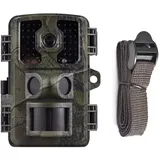 Camnoon 4K Wildkamera 2,0-Zoll 16MP Wildlife Scouting Camera Tracking-Kamera Zwei PIR-Sensoren, 0,5 s Auslösezeit, 90° Weitwinkelobjektiv unterstützt 10M Infrarot-Nachtsicht IP66 wasserdicht