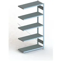 Meta Steckregal Anbauregal CLIP 100 S3 AR 2000 x 1000 x 400 mm 5 Böden, verzinkt zerlegte Rahmen