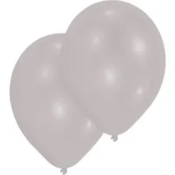 amscan® Luftballons silber, 50 St.