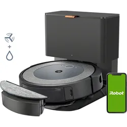 IROBOT Saugroboter "Roomba Combo i5+ (i5578)" schwarz Saugroboter