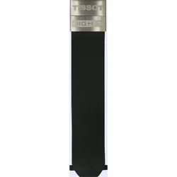 Tissot - Kautschuk High-t Kautschuk, Schwarz, Edelstahl Schliesse T603013658 - schwarz