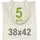 idea home Jutebeutel Natur 38 x 42 cm