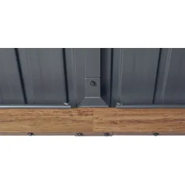 Konifera Pavillon-Ersatzdach KONIFERA "Samos", grau (schwarz), Pavillondächer, für BxT: 300x400cm