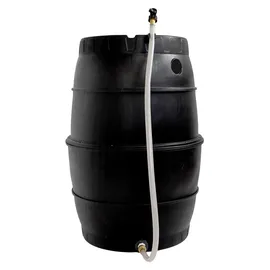 Yerd Regenfass 170 l Schwarz
