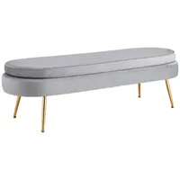 SalesFever Sitzpouf, oval 142x41x45 cm Stühle