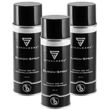 STAHLWERK 3er Set Silikon-Spray Multifunktionales Schmier- und Wartungsöl,