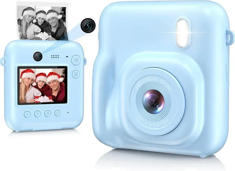 Songdian Sofortbildkamera Geschenke für Mädchen und Jungen Spielzeug Weihnachts- und Geburtstagsgeschenke - Blau
