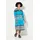 Angel Of Style by Happy Size Kleid A-Linie Blau/Schwarz/Weiß 52