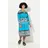 Angel Of Style by Happy Size Kleid A-Linie Blau/Schwarz/Weiß 52