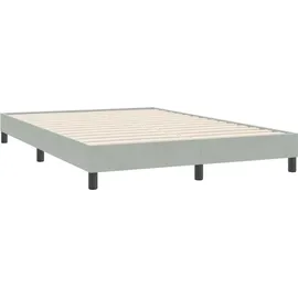 vidaXL Boxspringbett 160 x 220 cm Hellgrau