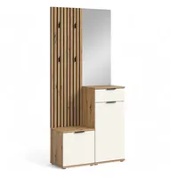 HBZ Simple Schuhbank 88x195x35 cm weiß