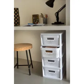 Curver Infinity Rollbox 4x11 L grau-weiß