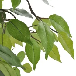 vidaXL Künstlicher Zwerg-Ficus mit Topf 60 cm : Farbe - Grün