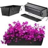 Kadax Blumenkasten 60 x 19 x 145 cm Anthrazit