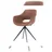 Microfaser drehbar vintage cognac