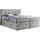 MKS Boxspringbett ALVIN KING 160/200 Hellgrau Struktur - H4