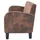 vidaXL Sofa Kunstleder Wildleder-Optik Braun