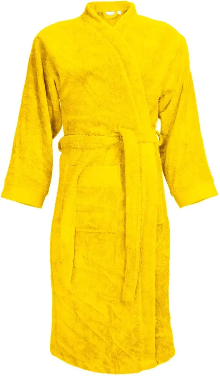 The One Towelling Unisex Bademantel T1-B yellow L/XL