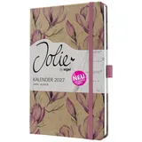 Sigel Wochenkalender Jolie 2027 Braun/Rosa/Weiß