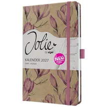 Sigel Wochenkalender Jolie 2027 Braun/Rosa/Weiß