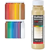 decotric Decolor Bunte Wandfarbe Elfenbein - 250 ml I Dispersionsfarbe für dekorative Anstriche und wasserbasierten Materialien I Hohe Farbkraft & Ergiebigkeit