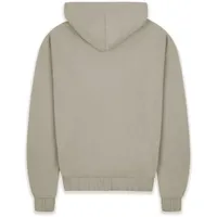 Dropsize Bazix Republiq Super Heavy Blank Zip-Hoodie in Beige,