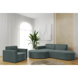 Fun Möbel Sessel Palma Stoff Opera Velvet 98 x 74 x 89 cm Smaragdgrün