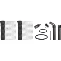 GAH Alberts Alberts Maschendrahtzaun als Zaun-Komplettset, zum Einbetonieren, anthrazit-metallic 80 cm Länge 40 m