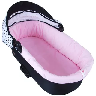 BabyLux Kinderwagen-Bezug BABYLUX Nestchen für Kinderwagen BABYWANNE + Matratze 2 Tlg Set, W101 Velvet Rosa rosa