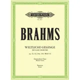 Weltliche a-cappella Gesänge: Secular Choruses op. 42, 62, 93a, 104, WoO 34 (Edition Peters)