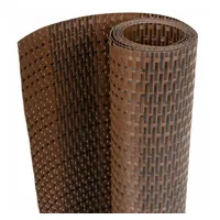 vidaXL Balkon-Sichtschutz 400 x 90 cm Braun/Schwarz Rattan