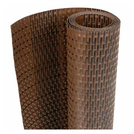 vidaXL Balkon-Sichtschutz 400 x 90 cm Braun/Schwarz Rattan