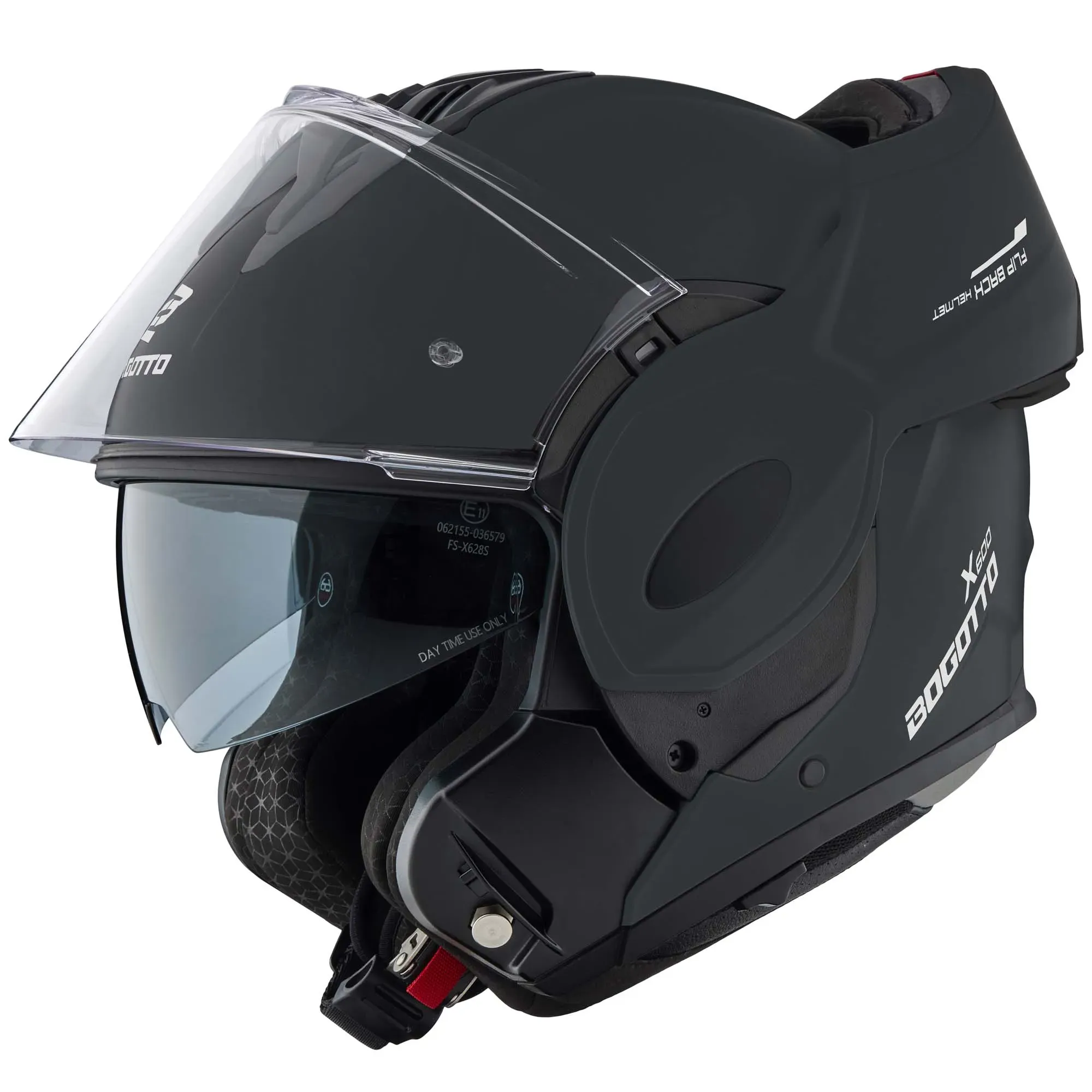 Bogotto FS-X600 Klapphelm, schwarz, Größe XL für Frauen